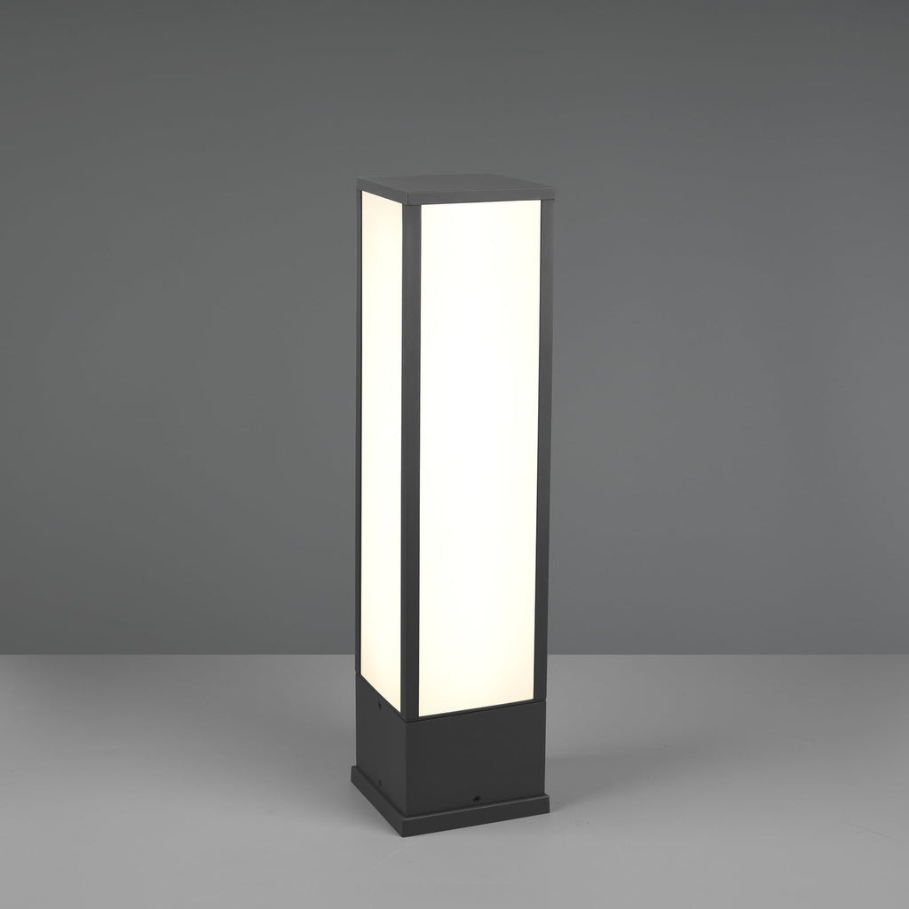 LED stolpelampe Fuerte antrasitt aluminium 60 cm bakside