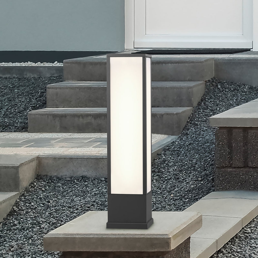 LED stolpelampe Fuerte antrasitt aluminium 60 cm front