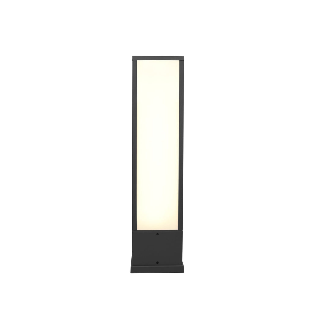 LED stolpelampe Fuerte antrasitt aluminium montert ute