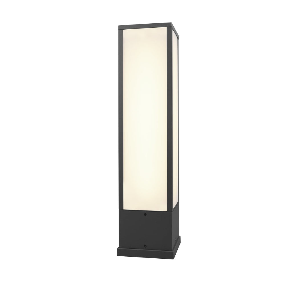 LED stolpelampe Fuerte antrasitt aluminium side