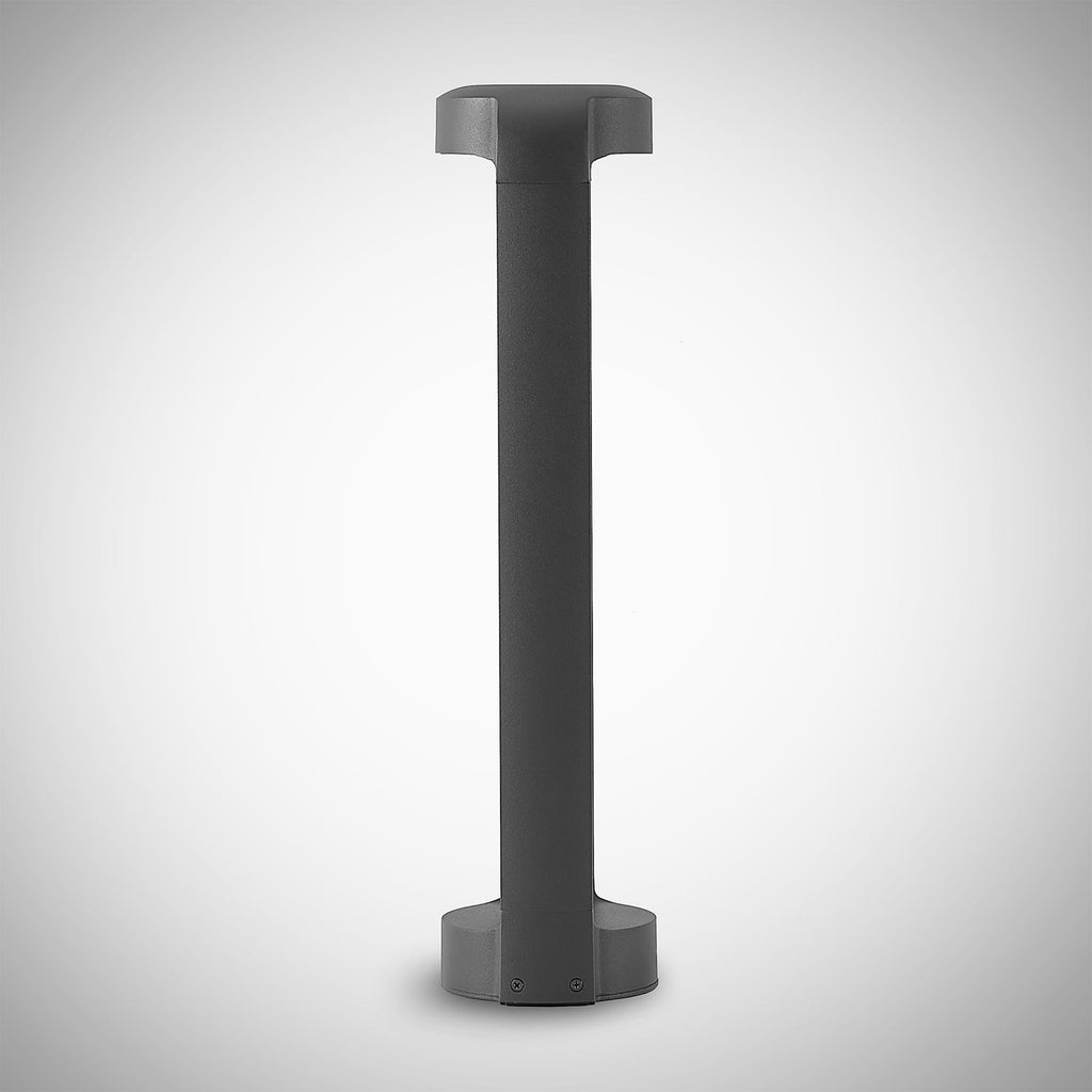 LED stolpelampe Habsa antrasitt aluminium 50 cm IP65 med lys på gangsti