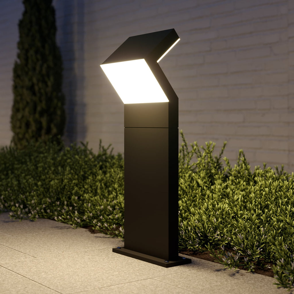 LED stolpelampe Havin antrasitt aluminium 60 cm IP65 forfra