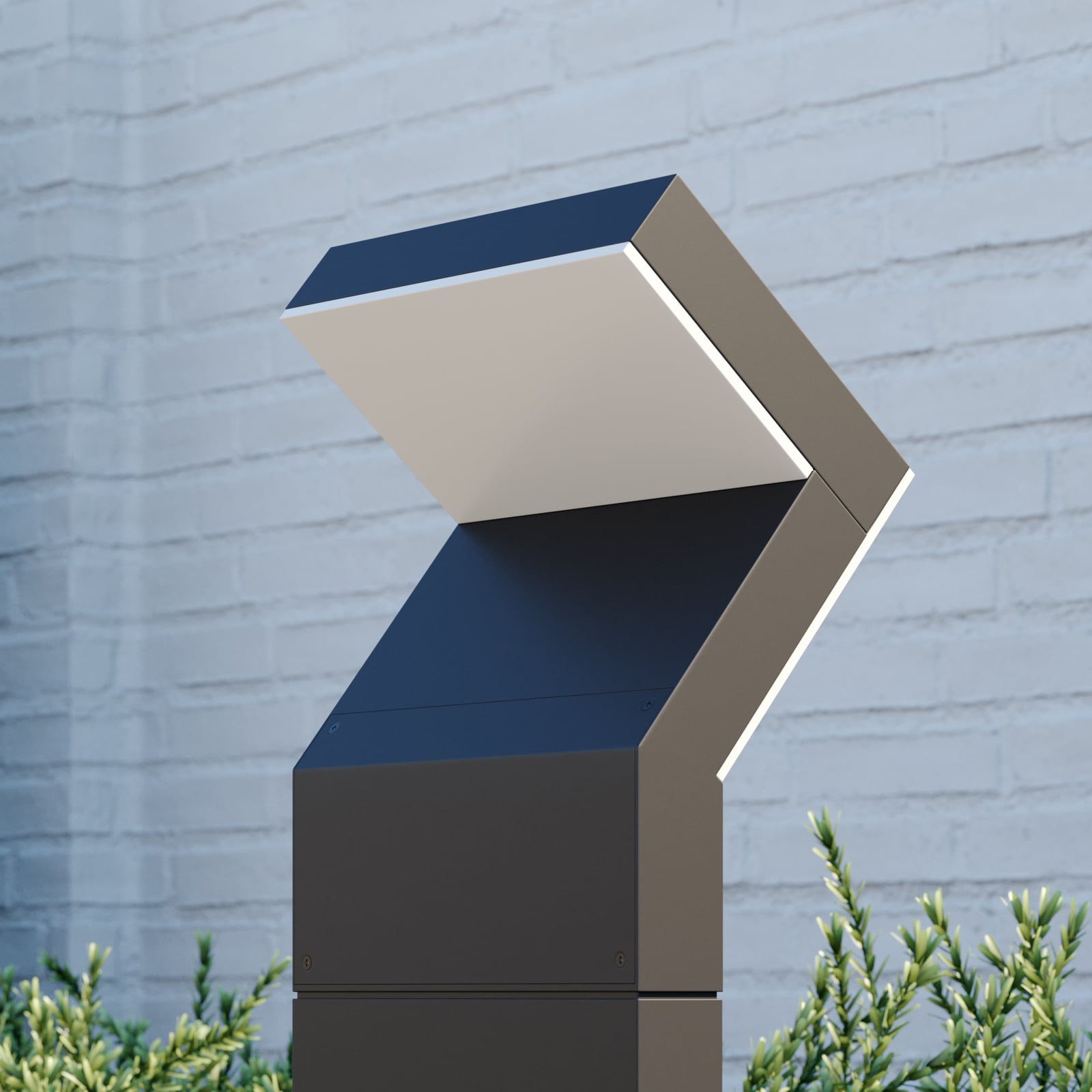LED stolpelampe Havin antrasitt aluminium 60 cm IP65 - Arcchio