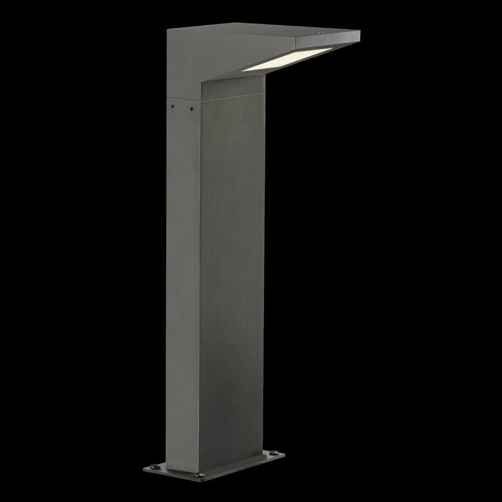 LED stolpelampe Iperi antrasitt aluminium 50 cm IP44 bakside