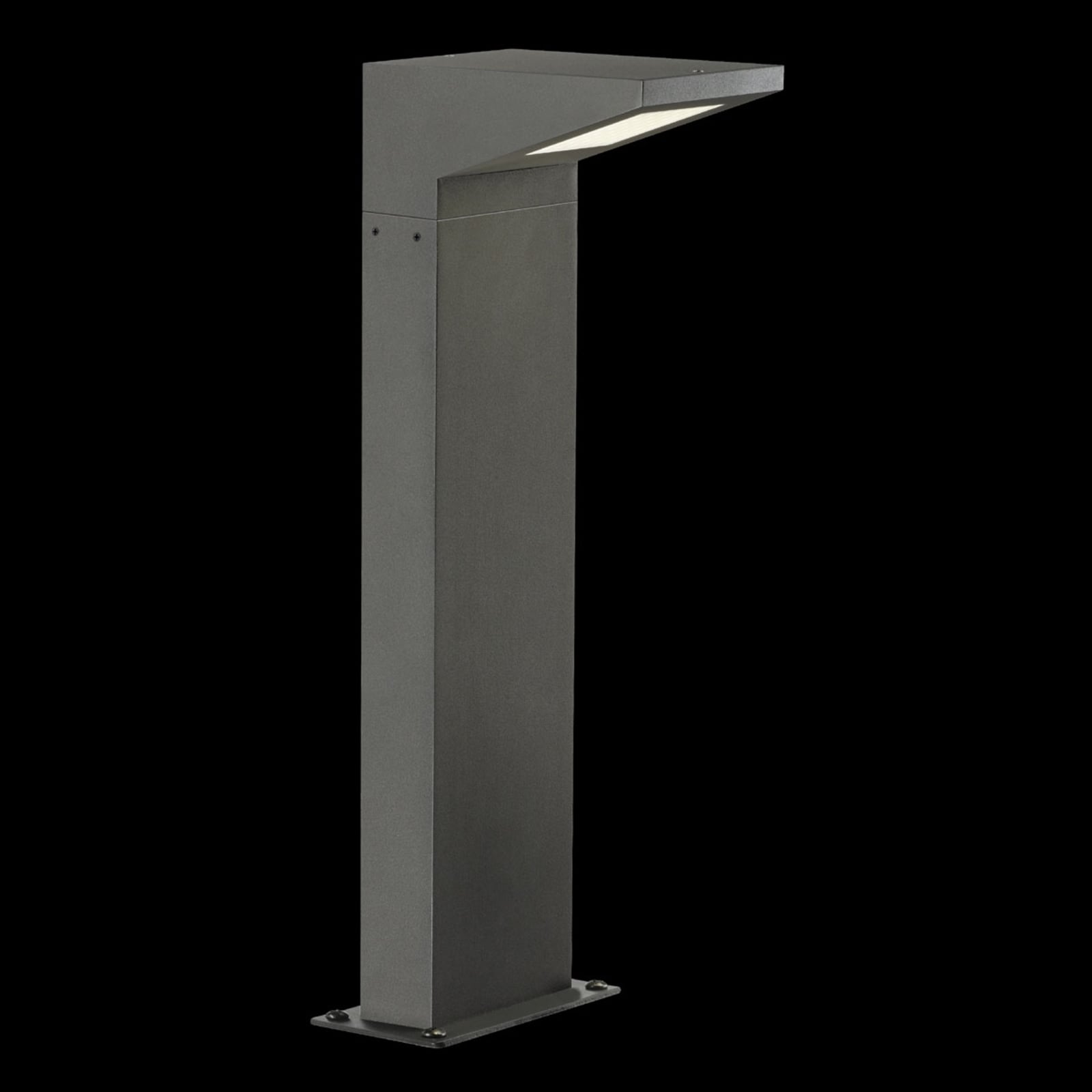 LED stolpelampe Iperi antrasitt aluminium 50 cm IP44 bakside