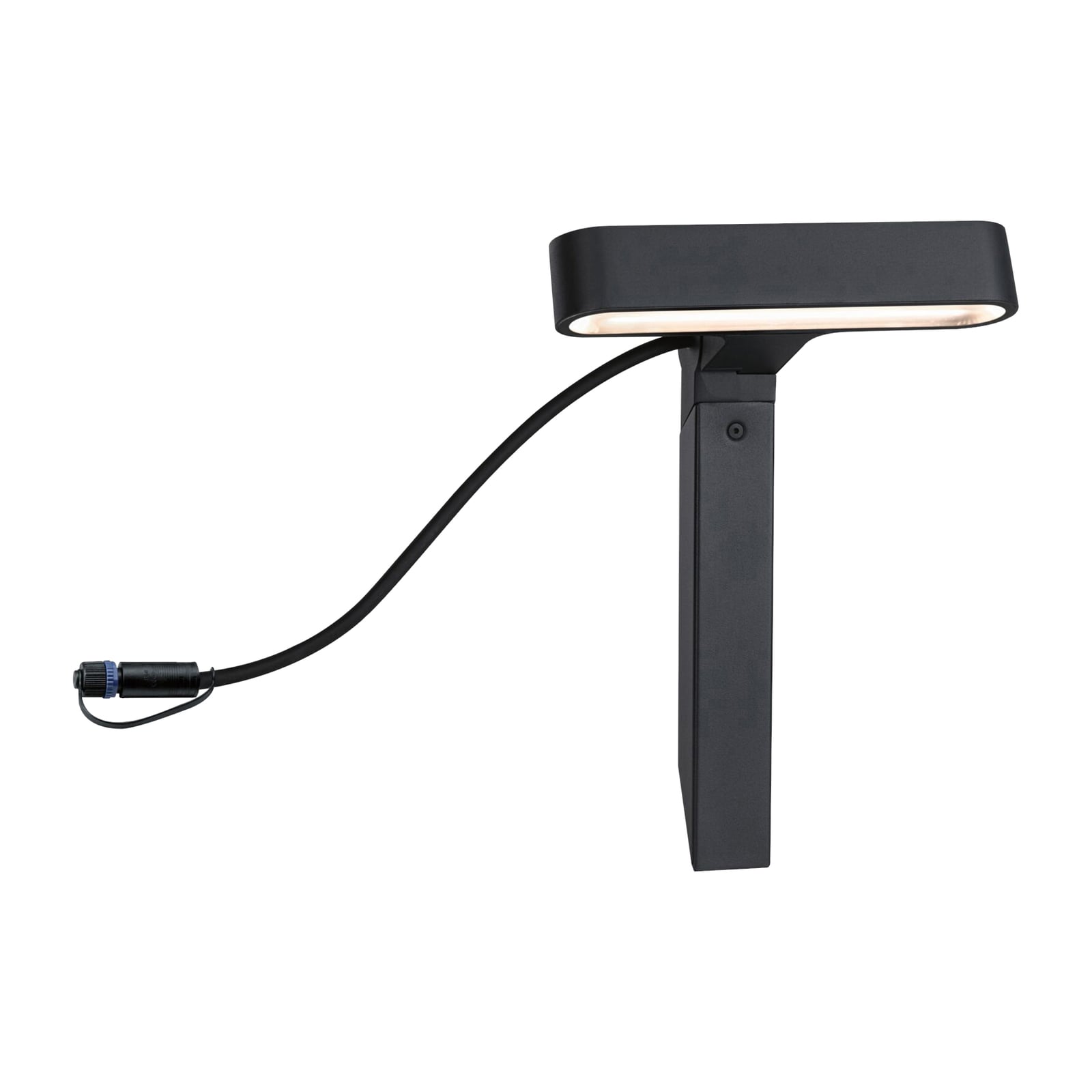 LED stolpelampe Ito horisontal metall 6W IP65 dimbar bakside