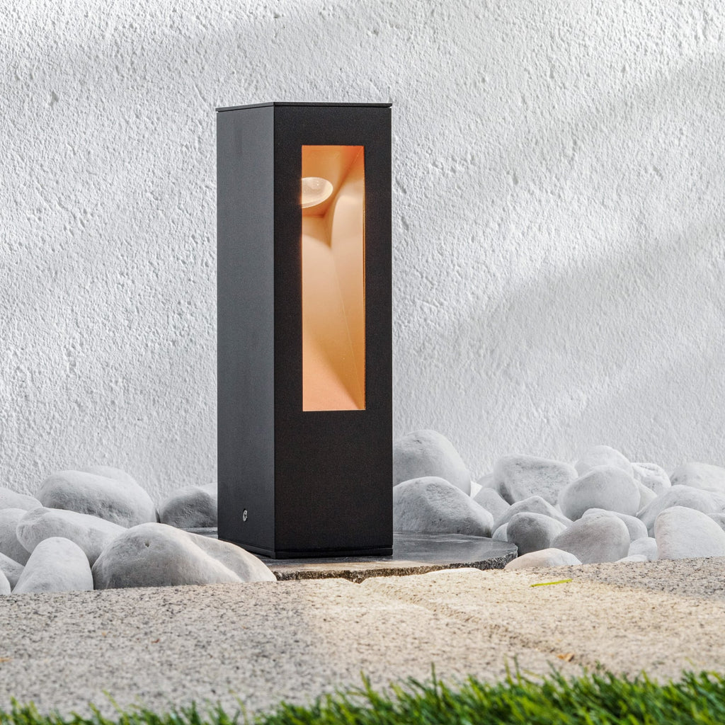 LED stolpelampe Jenke grafitt aluminium forfra
