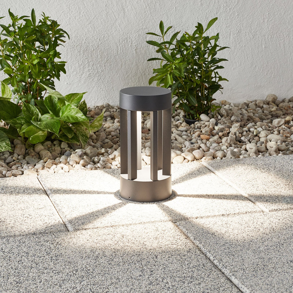 LED stolpelampe Jordis antrasitt aluminium bakside