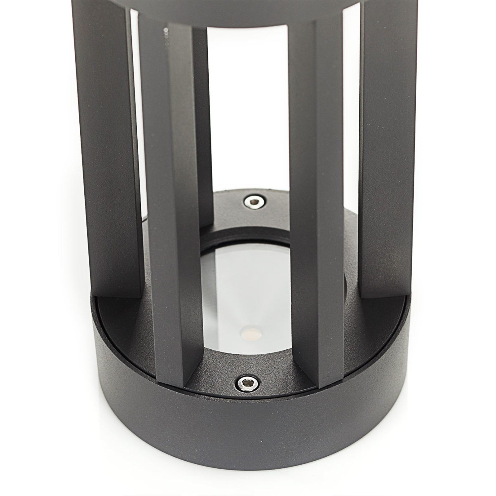 LED stolpelampe Jordis antrasitt aluminium sideprofil