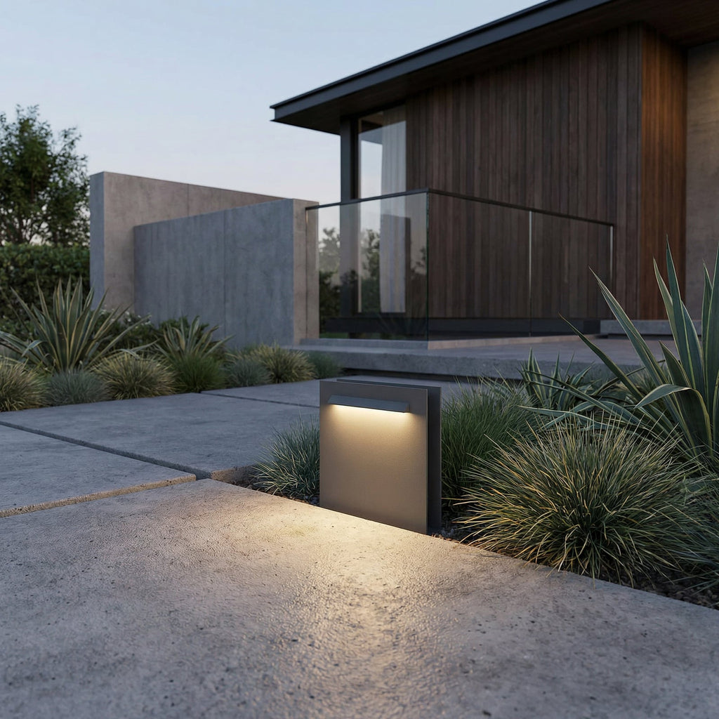 LED stolpelampe Joril antrasitt CCT 23 cm IP65 bakside