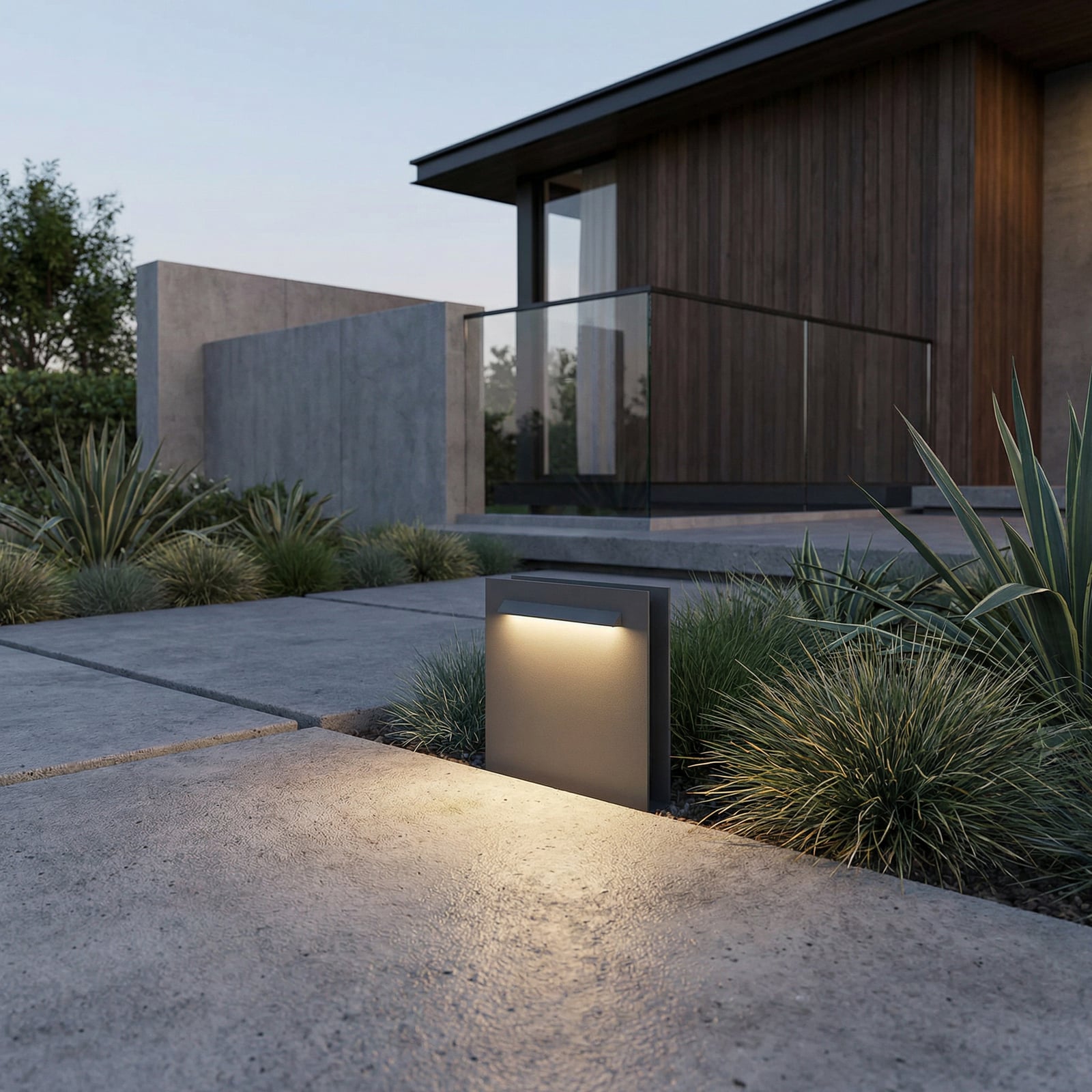 LED stolpelampe Joril antrasitt CCT 23 cm IP65 bakside