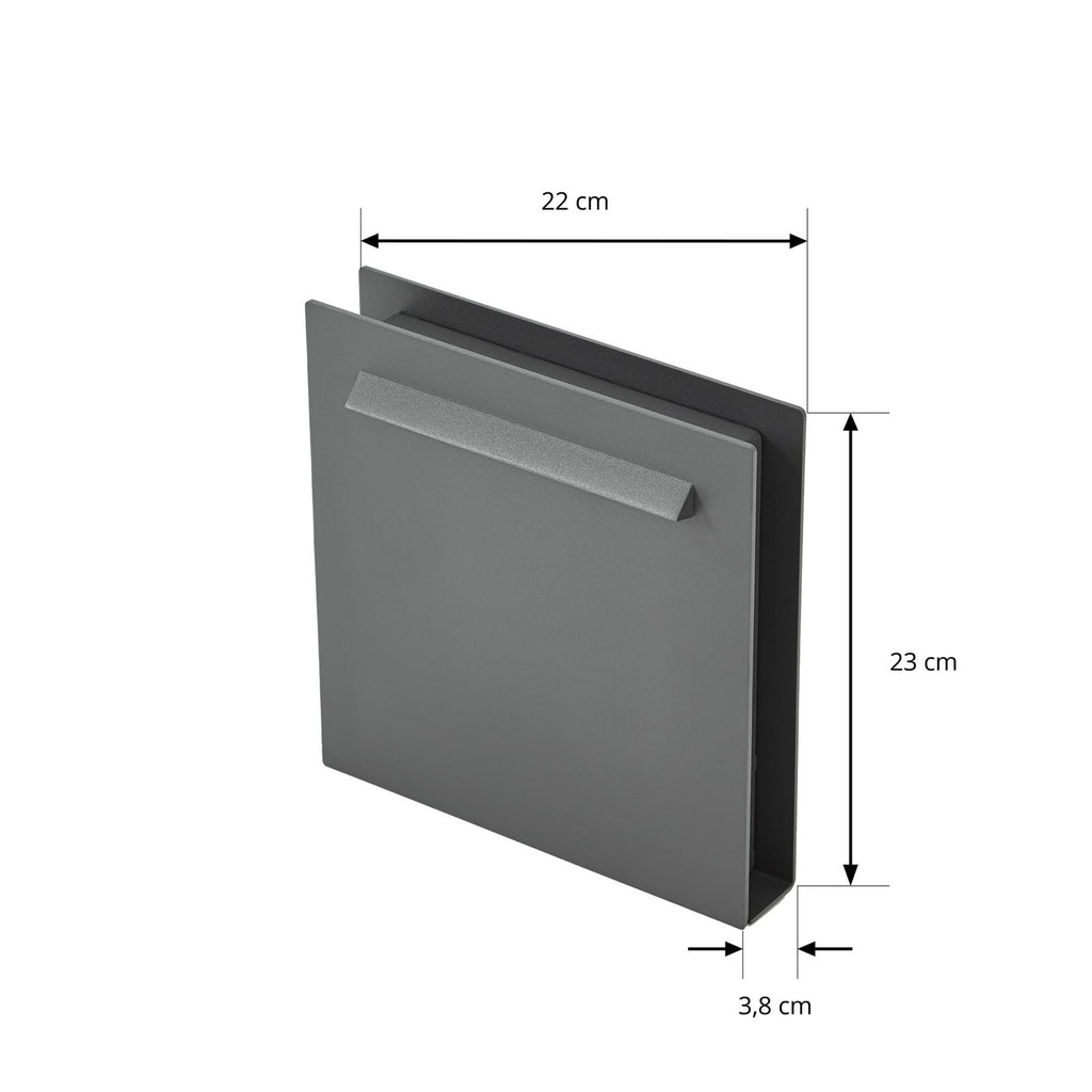LED stolpelampe Joril antrasitt CCT 23 cm IP65 detalj av lyskilde