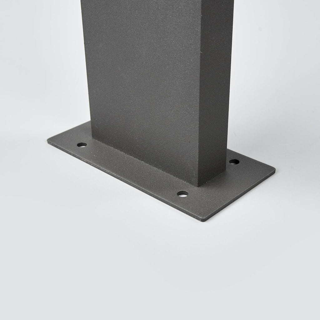 LED stolpelampe Juvia antrasitt aluminium top view