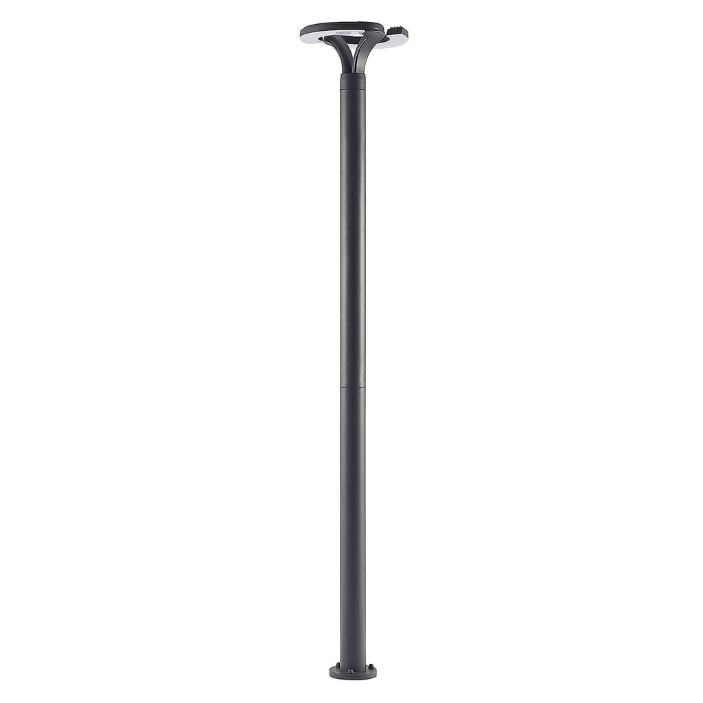 Detalj av LED stolpelampe Keily sirkel antrasitt 160 cm IP54