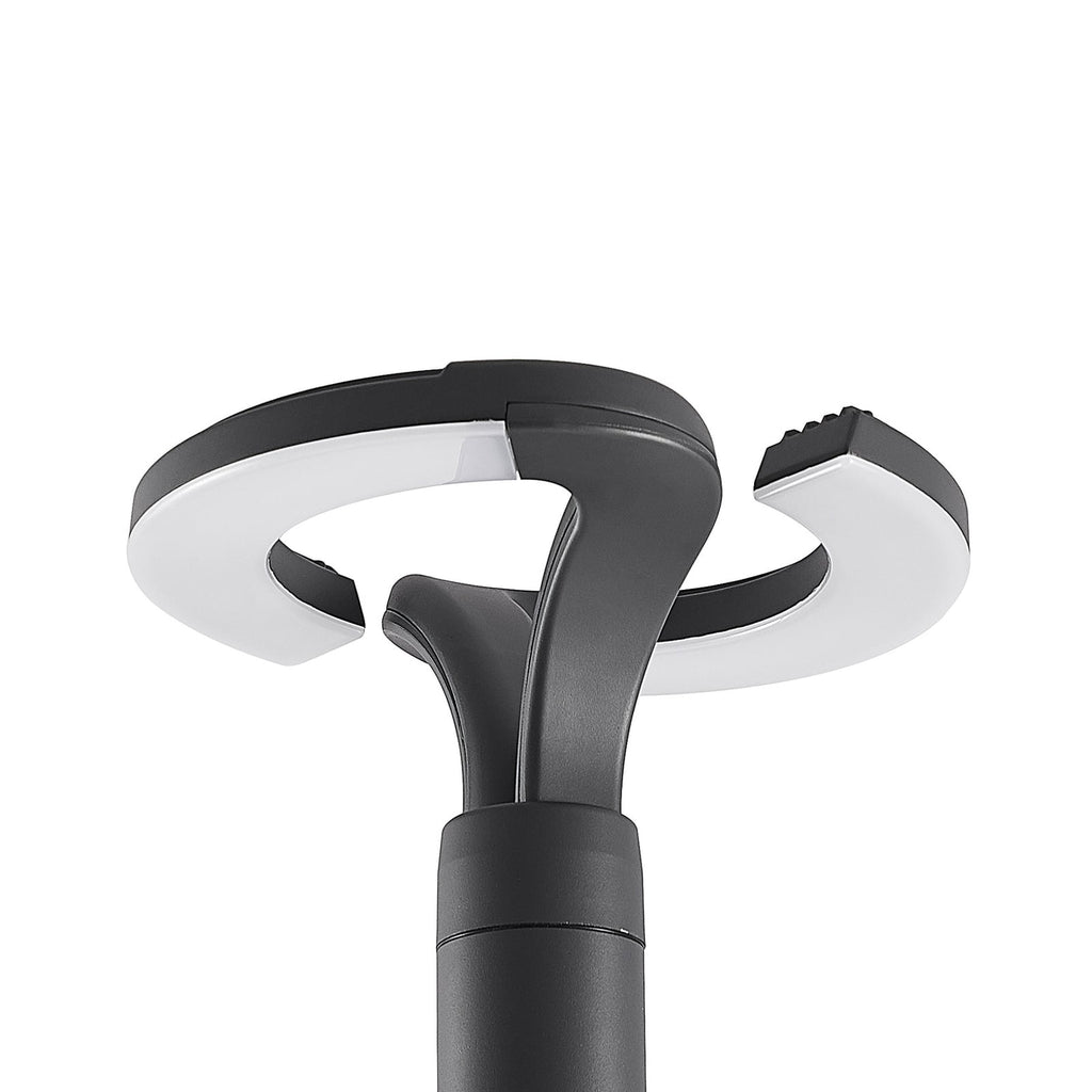 LED stolpelampe Keily sirkel antrasitt 160 cm IP54 lysende sirkel