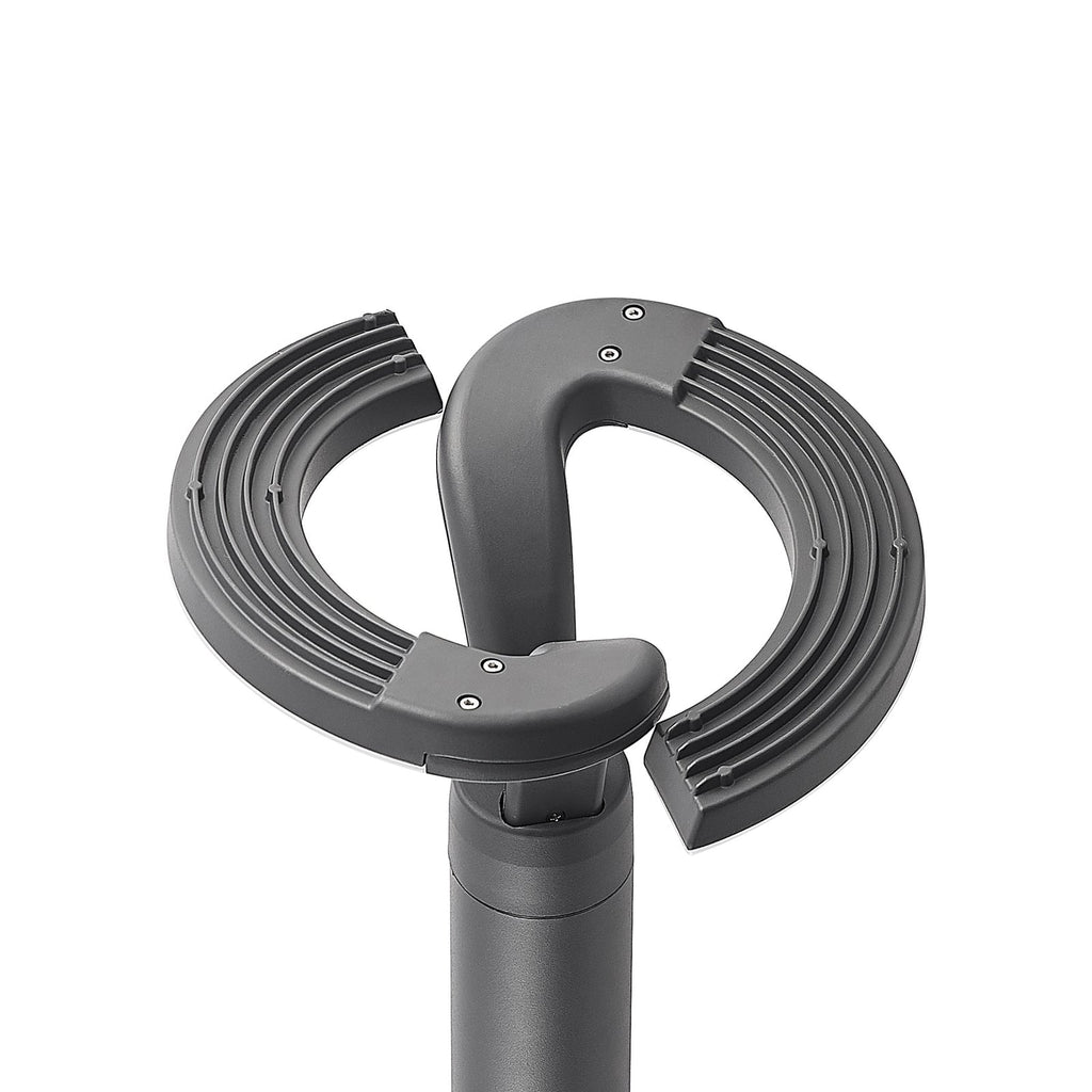 LED stolpelampe Keily sirkel antrasitt 160 cm IP54 aluminium detalj