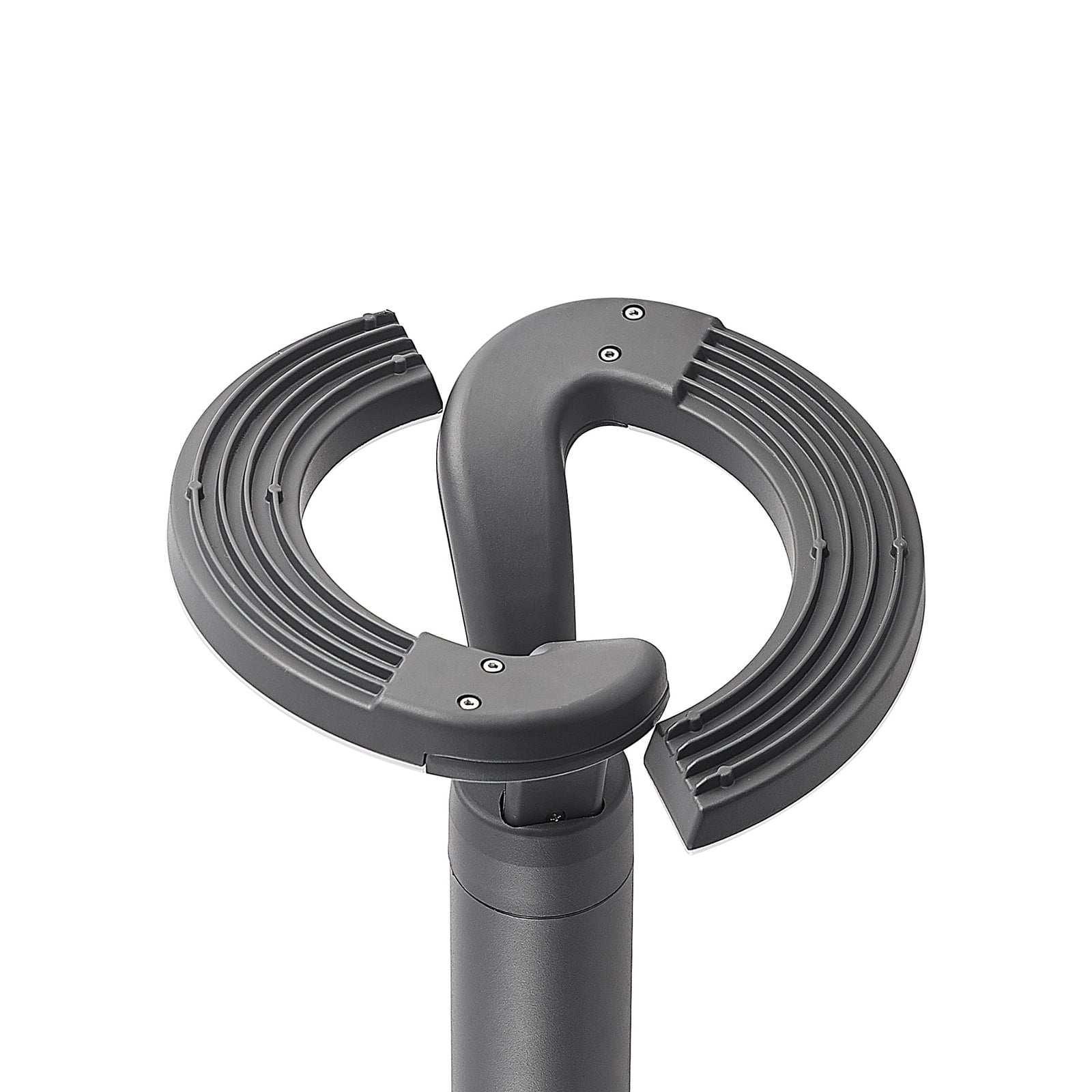 LED stolpelampe Keily sirkel antrasitt 160 cm IP54 aluminium detalj