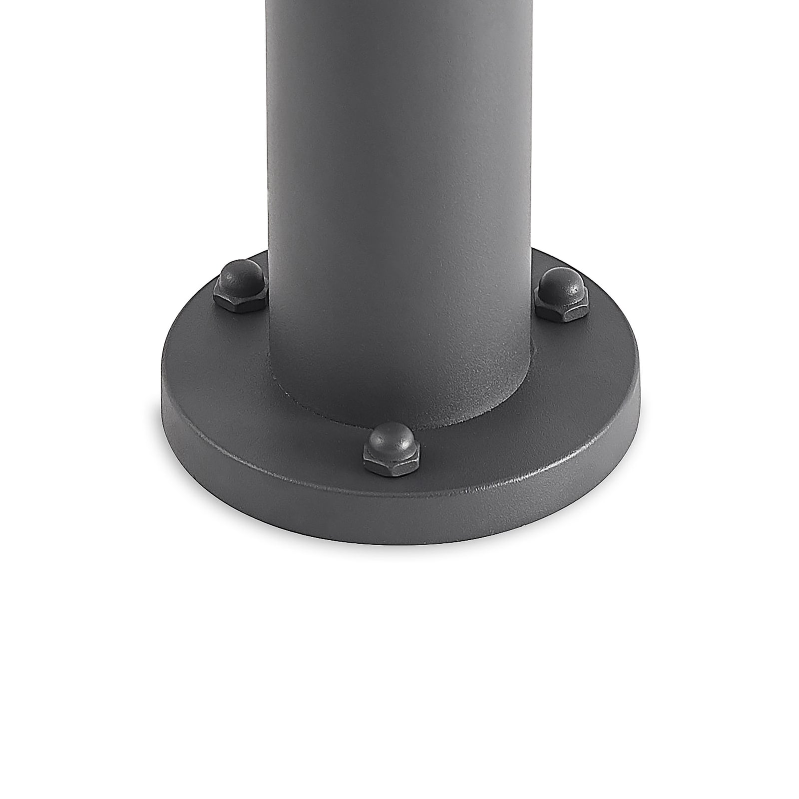 LED stolpelampe Keily sirkel antrasitt 160 cm IP54 ved inngangsparti