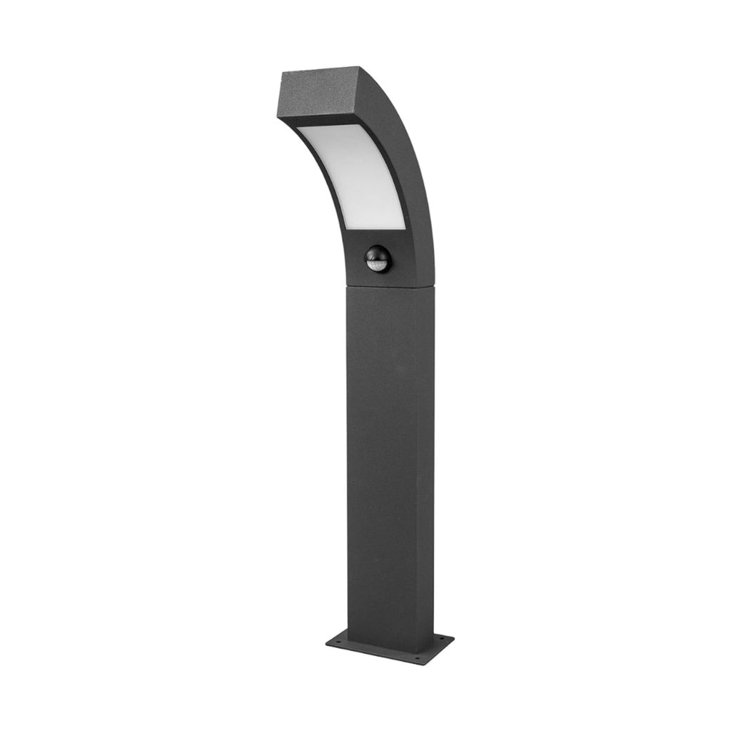LED stolpelampe Lennik med bevegelsessensor front