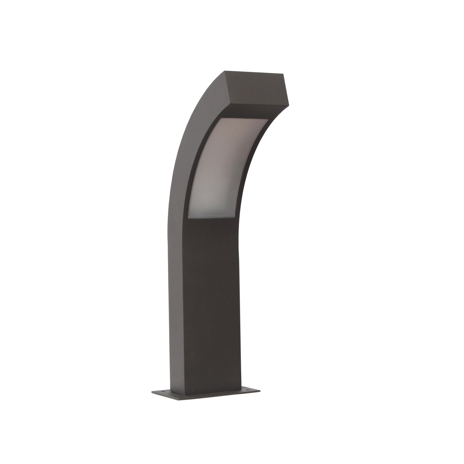 Montert LED stolpelampe Lennik antrasitt 40 cm IP54 i hage