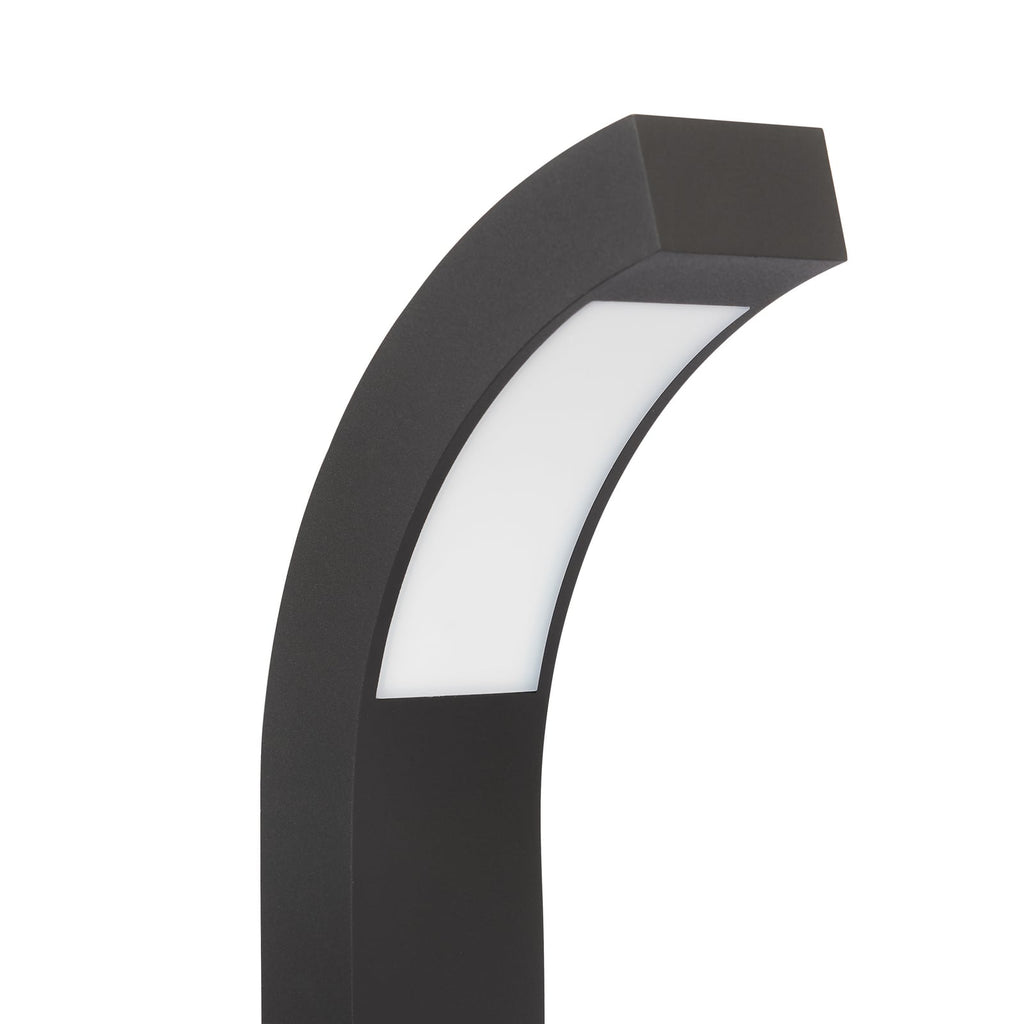 LED stolpelampe Lennik antrasitt 40 cm IP54 sideprofil