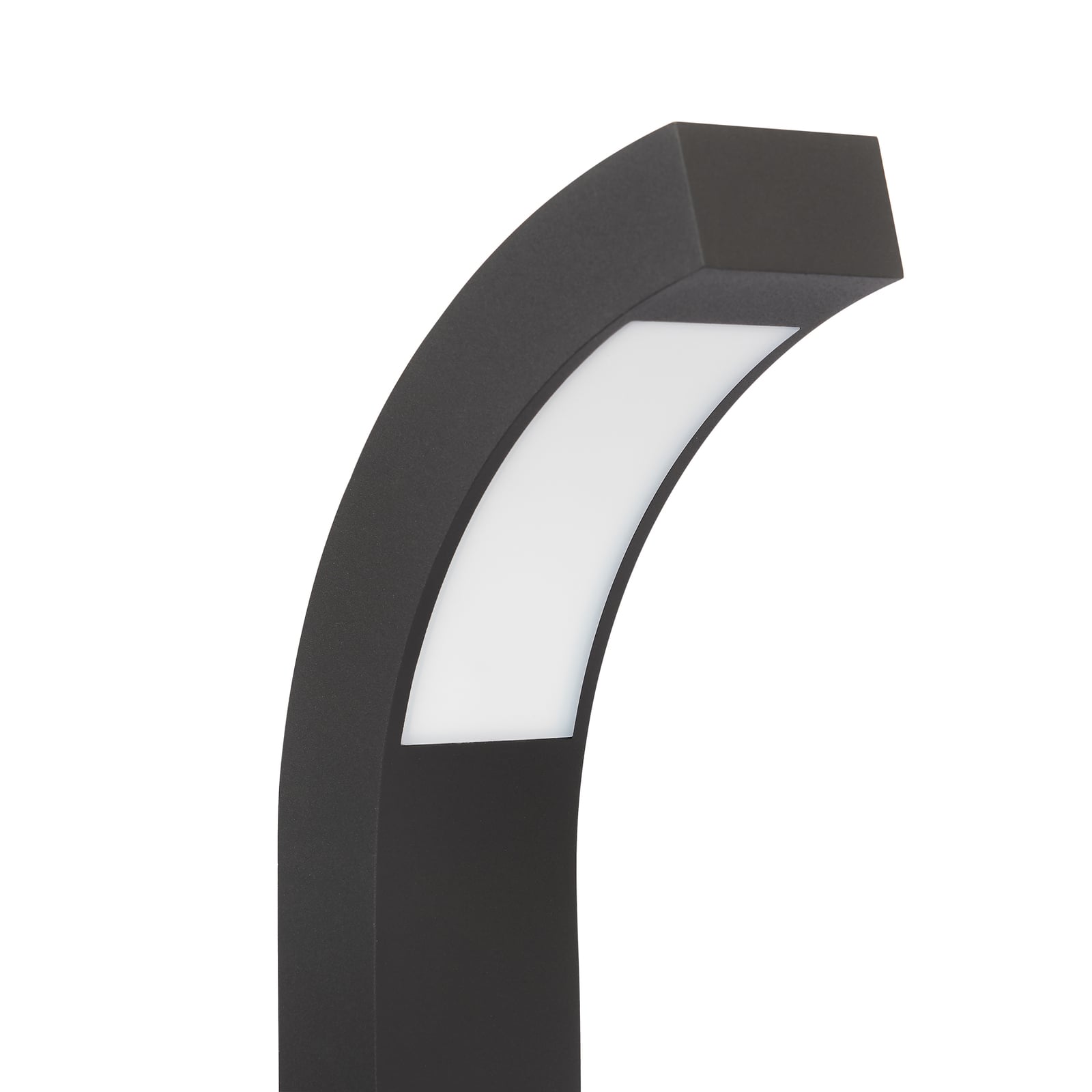 LED stolpelampe Lennik antrasitt 40 cm IP54 sideprofil