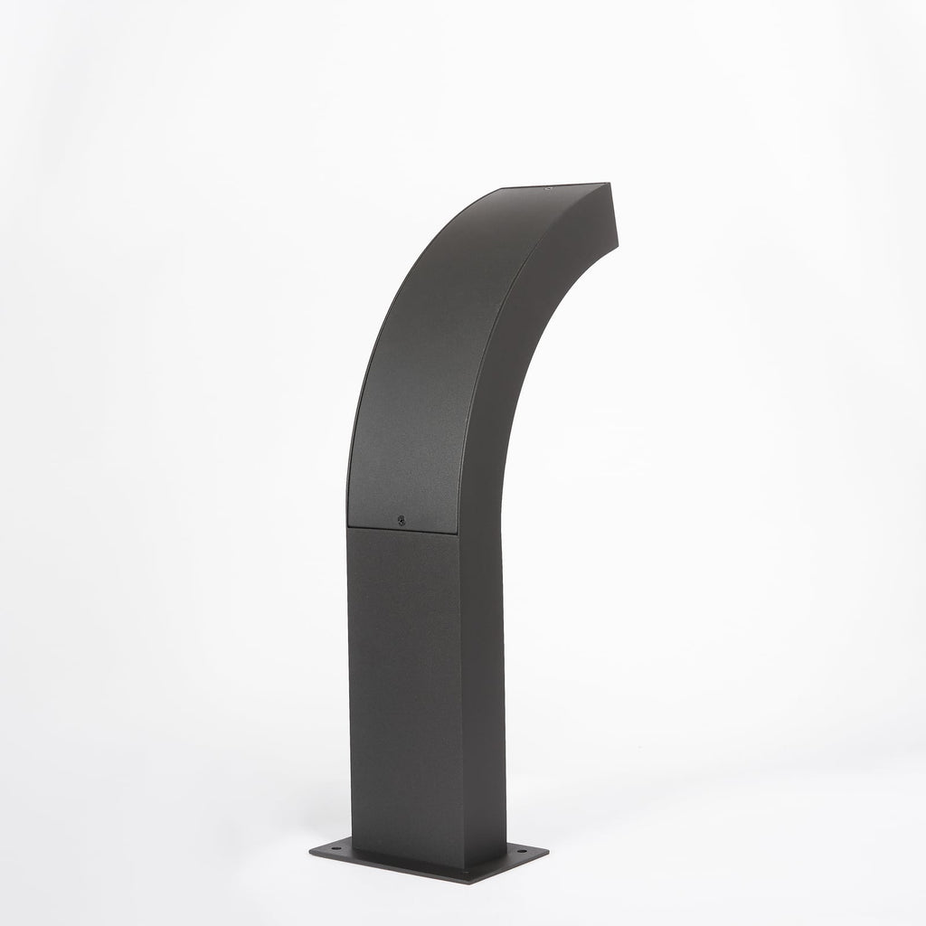 LED stolpelampe Lennik antrasitt 40 cm IP54 top view