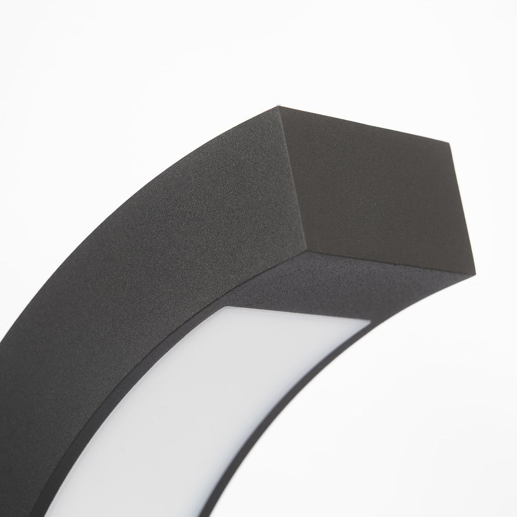 LED stolpelampe Lennik antrasitt 40 cm IP54 detalj av LED-lyskilde