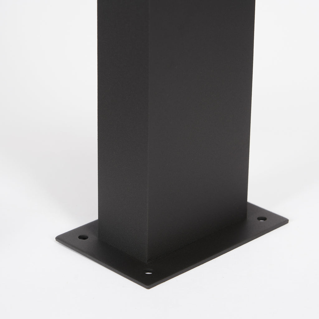 LED stolpelampe Lennik antrasitt 40 cm IP54 monteringsdetalj