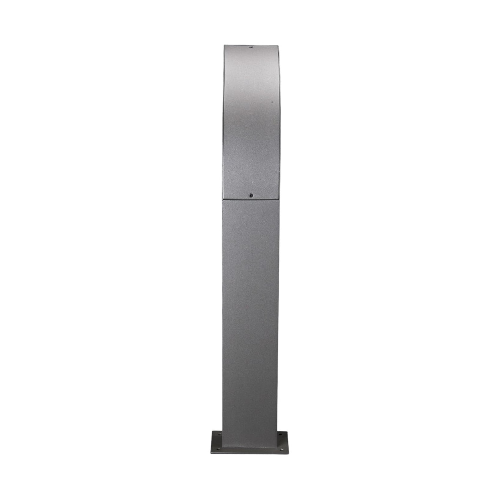 LED stolpelampe Lennik antrasitt aluminium sideprofil