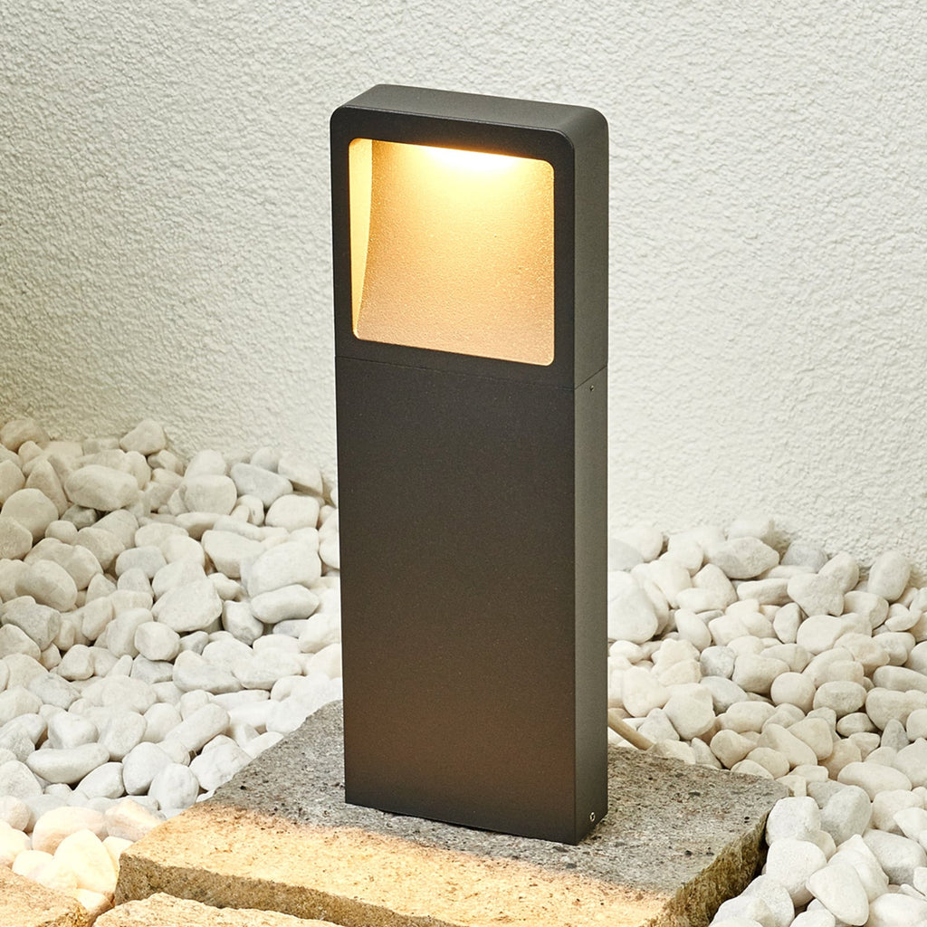 LED stolpelampe Leya 4-pakning antrasitt bakside