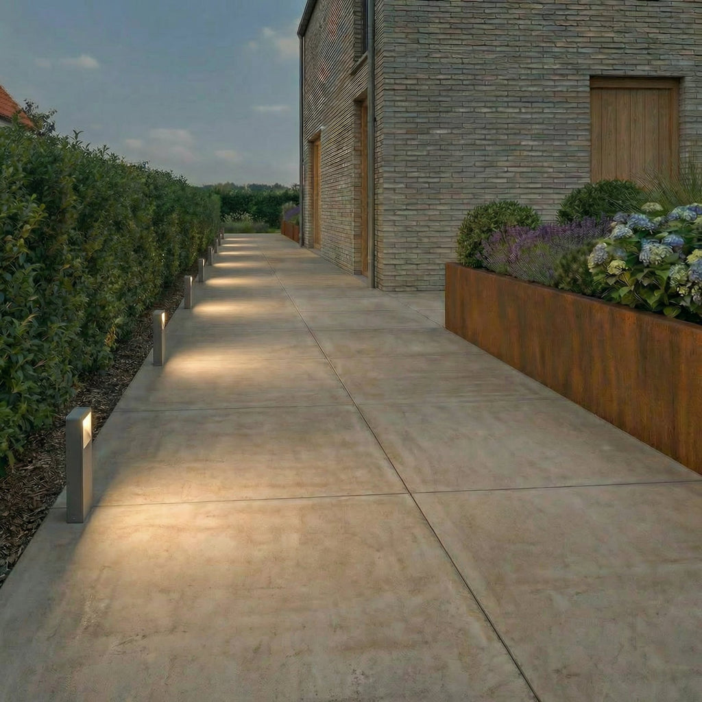 LED stolpelampe Leya antrasitt aluminium bakside