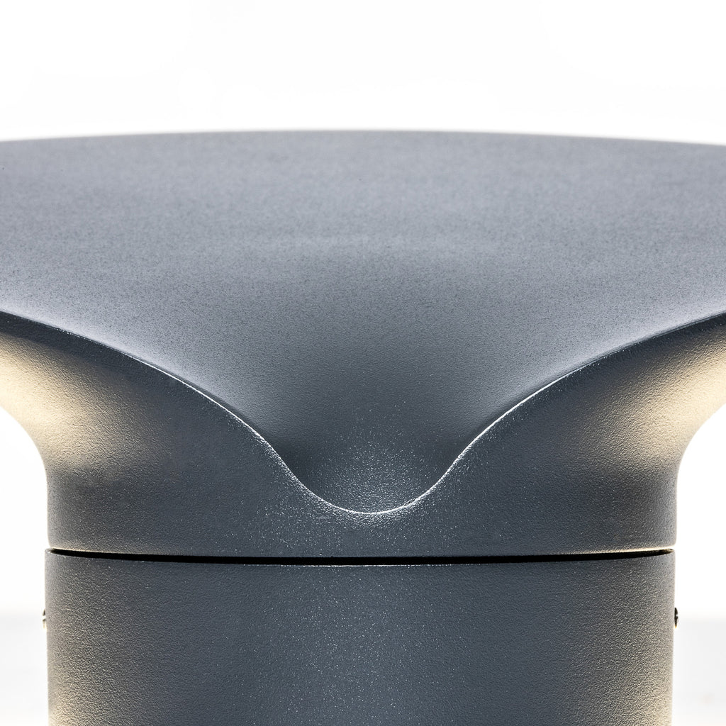 LED stolpelampe Lotus aluminium antrasitt IP65 18W detalj