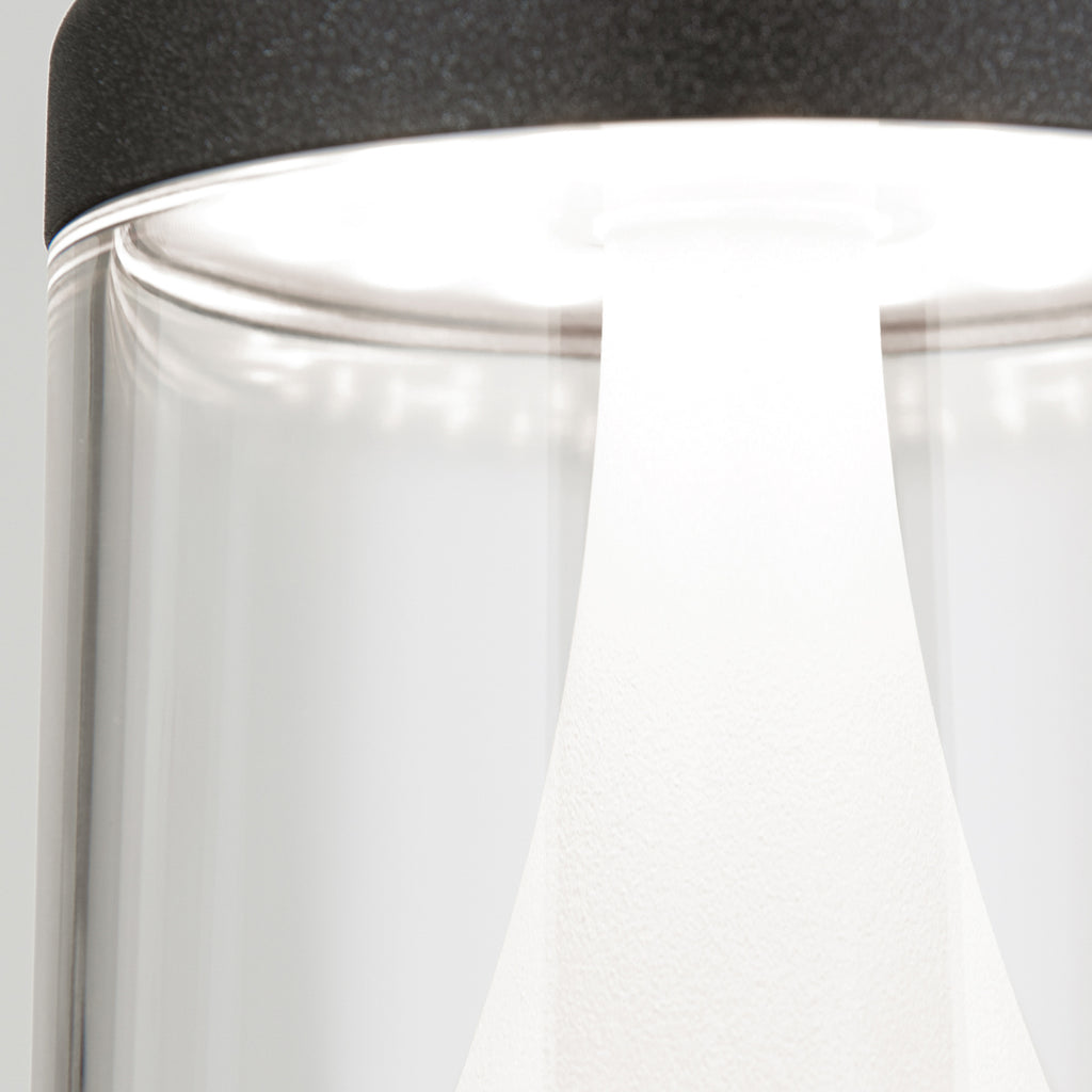 LED stolpelampe Midnight antrasitt 30 cm IP65 side