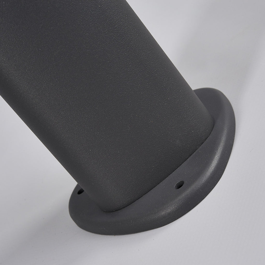 LED stolpelampe Milou trekantet antrasitt 30 cm IP54 sideprofil