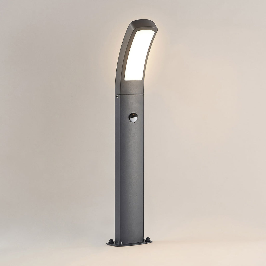 LED stolpelampe Moshe antrasitt 60 cm detalj av sensor