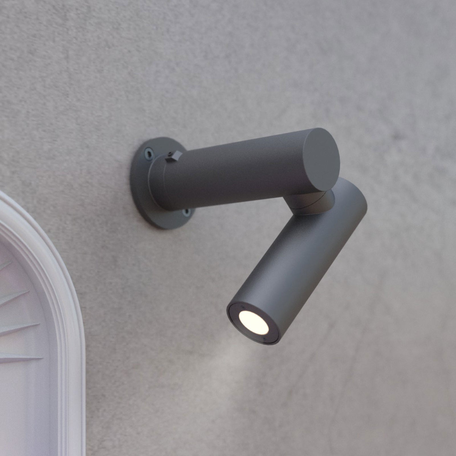 Detaljbilde av LED stolpelampe Narea justerbar aluminium