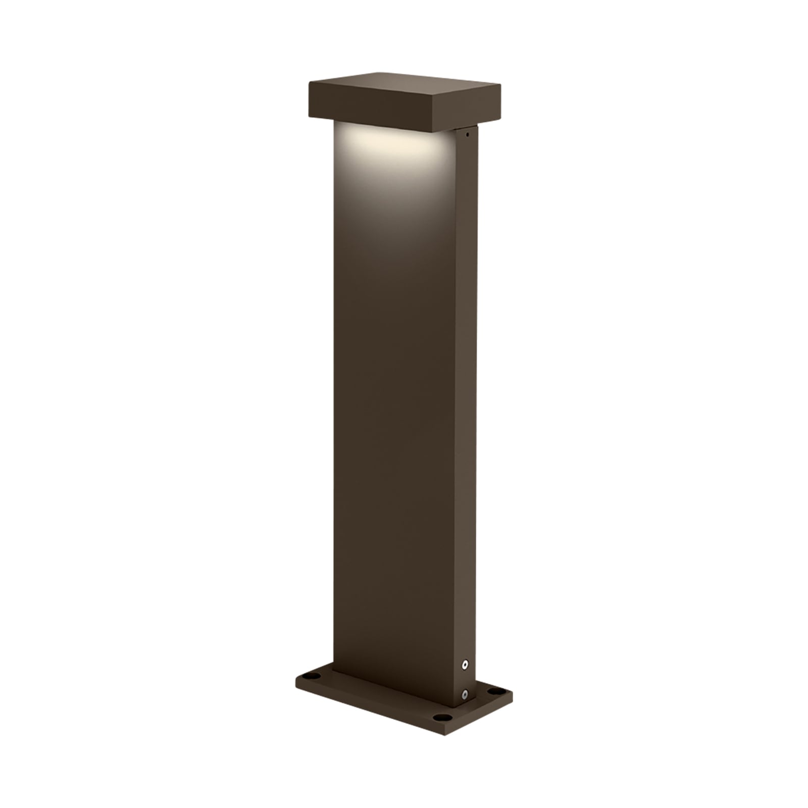 LED stolpelampe Palos Carré 2.0 bronse 50 cm dimbar IP65