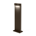 LED stolpelampe Palos Round 1.0 bronse 20 cm dimbar IP65 forfra