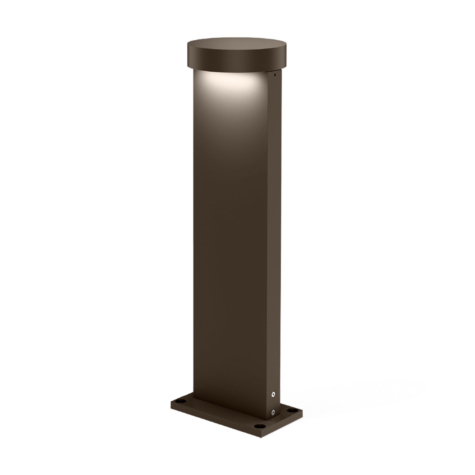 LED stolpelampe Palos Round 2.0 dimbar bronse IP65 forfra