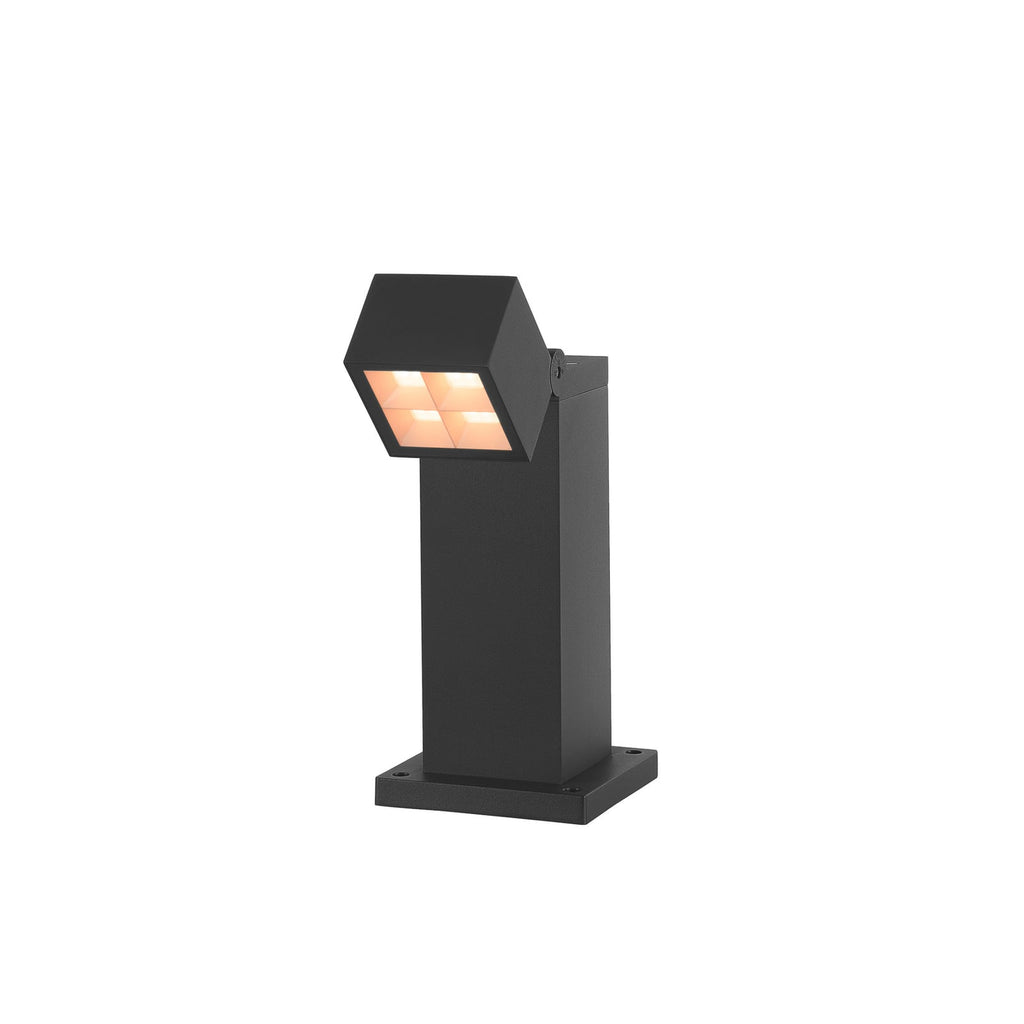LED stolpelampe S-Cube 35 antrasitt aluminium IP65 forfra
