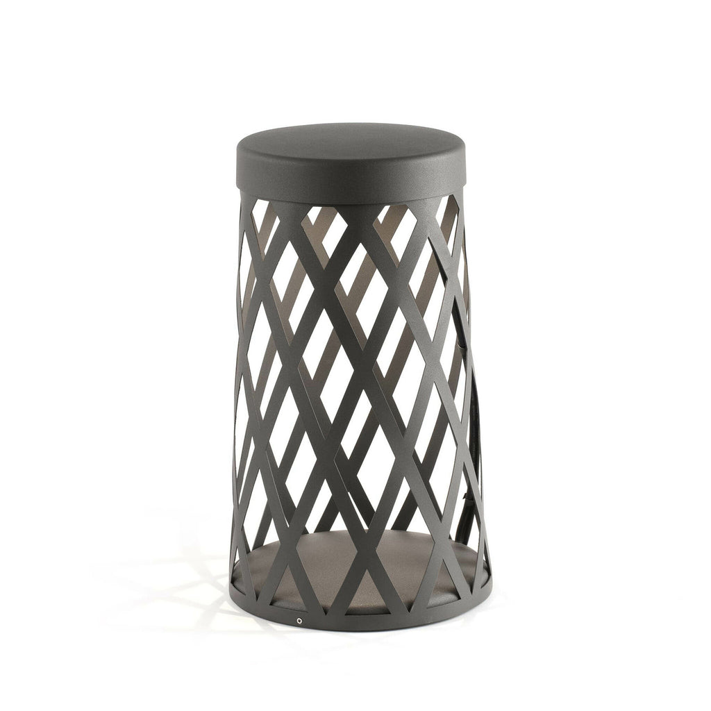 LED stolpelampe Shadow mørkegrå aluminium 45 cm IP65 forfra
