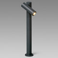 LED stolpelampe Spy-2 aluminium 43,5 cm 3000K IP65 forfra