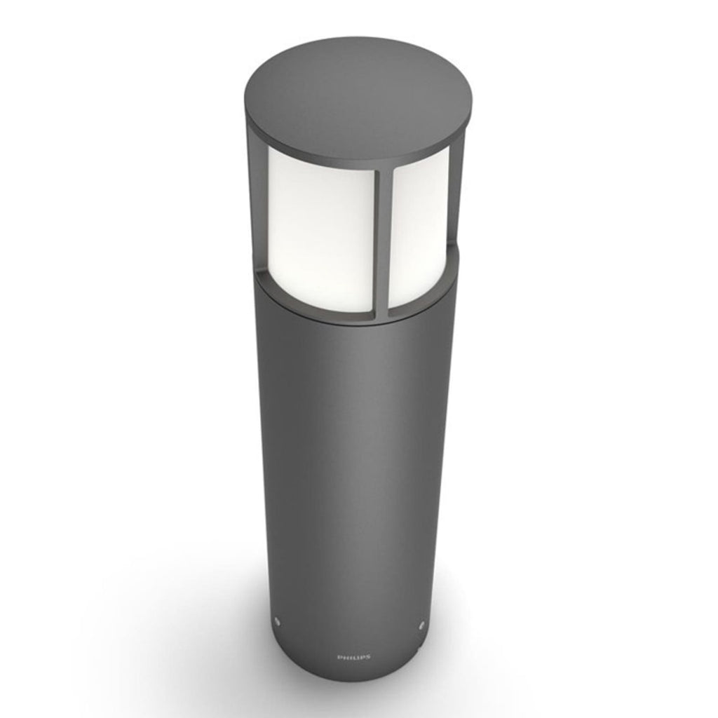 LED stolpelampe Stock antrasitt 40 cm IP44 Philips nærbilde