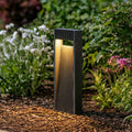 LED stolpelampe Tavion antrasitt aluminium 40 cm front