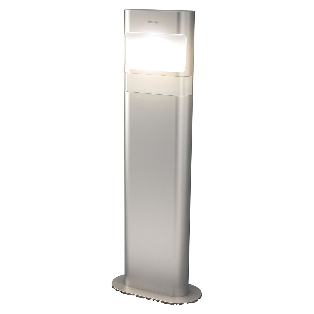 LED stolpelampe theLeda D BL AL forfra i aluminium