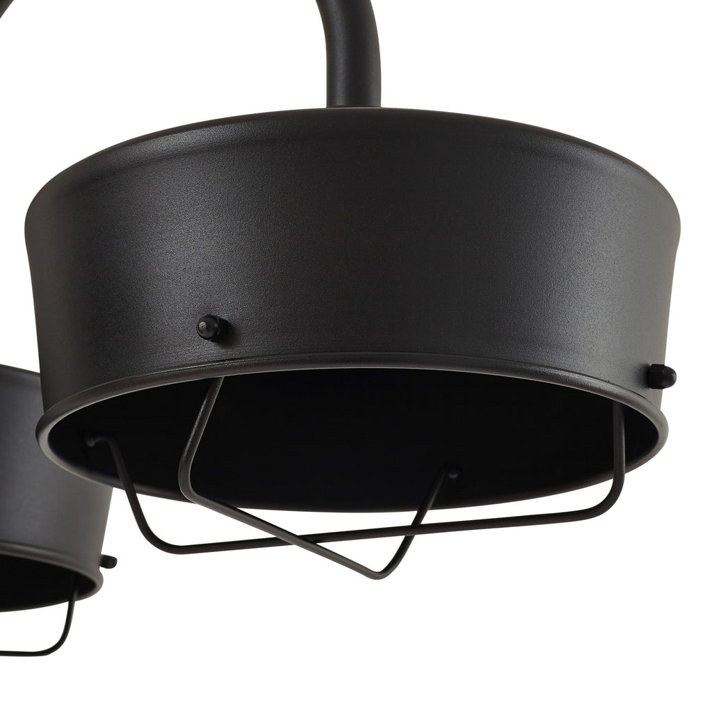 Montert LED stolpelampe Thorus svart 3-lys 204 cm IP44 i uteområde