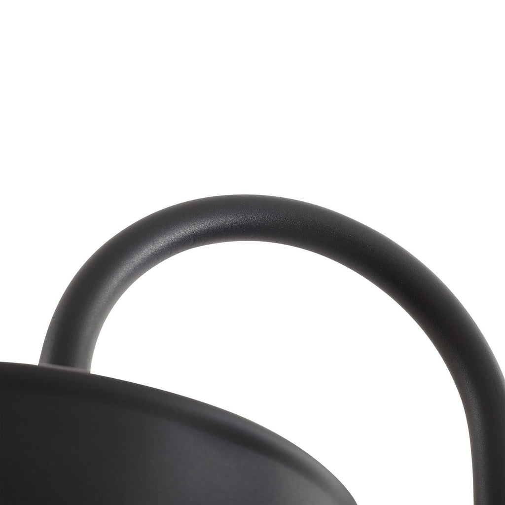 Nærbilde av LED stolpelampe Thorus svart 3-lys 204 cm IP44