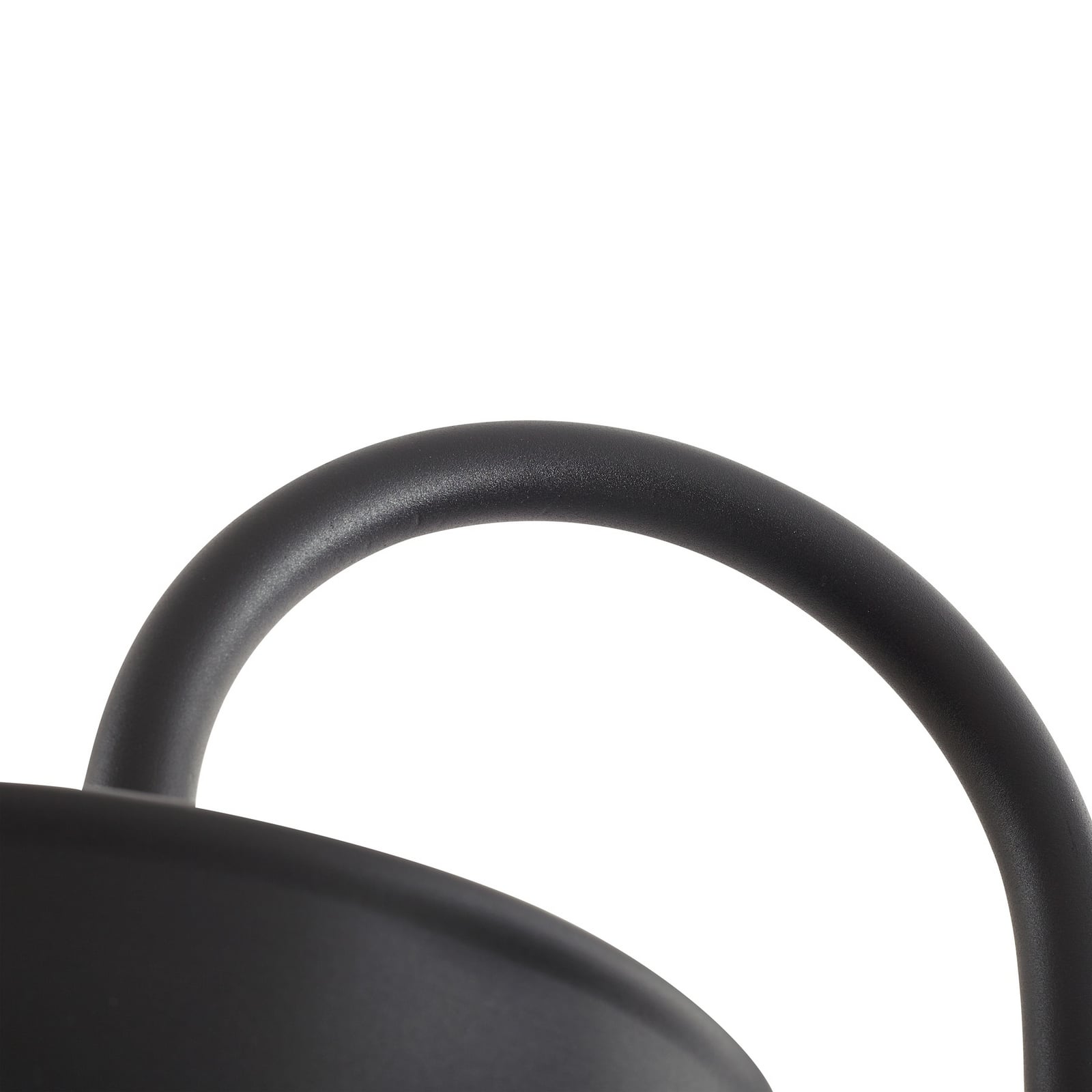Nærbilde av LED stolpelampe Thorus svart 3-lys 204 cm IP44