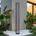 LED stolpelampe Thorvid svart aluminium forfra